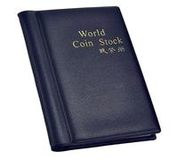QuxetlRyz Album Monedas 120 Pockets Coinnings Collection Album Book Mini Penny Storage Bag Collecting Money Organizer Coinning Holder Albums(Blue)