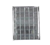 QuxetlRyz Album Monedas 2Pc/3Pc Coin Pocket Pages 9 Holes/3 Holes Coins Collecting Inserts Sleeves Binder Protector For Silver Bill Penny Stamp Currency(2pcs 9 Holes-30Grids)