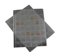 QuxetlRyz Album Monedas 2Pc/3Pc Coin Pocket Pages 9 Holes/3 Holes Coins Collecting Inserts Sleeves Binder Protector For Silver Bill Penny Stamp Currency(2Pcs 3 Holes-42Grids)