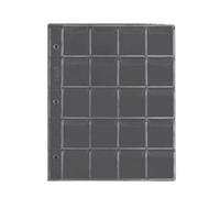 QuxetlRyz Album Monedas 5/10PCS 195 * 160mm Miniature 12/20 Compartment for Coin Collecting Supplies Display Organiser Collection Album Storage(5pcs-20 grids)