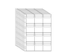 QuxetlRyz Album Monedas 6/9/12/20/30/42 Pocket Coin Pages 10PCS 20PCS Plastic Holders Stamp Collector Supplies for Currency Collection(10pcs-12 Grids)