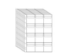 QuxetlRyz Album Monedas 6/9/12/20/30/42 Pocket Coin Pages 10PCS 20PCS Plastic Holders Stamp Collector Supplies for Currency Collection(20pcs-12 Grids)