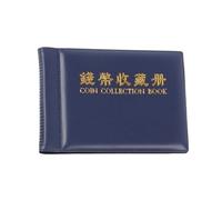QuxetlRyz Album Monedas 60 Pockets Coinnings Collection Album Book Mini Penny Storage Bag Collecting Money Organizer Coinning Holder Albums(Blue)