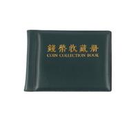 QuxetlRyz Album Monedas 60 Pockets Coinnings Collection Album Book Mini Penny Storage Bag Collecting Money Organizer Coinning Holder Albums(Green)
