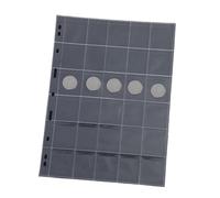 QuxetlRyz Album Monedas A4 9 Holes 30 Pockets Clear DIY Photo Album Replaceable Inner Pages for Coin Collectors,PP Material Sleeves Collect Book(30 Sheets)