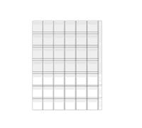 QuxetlRyz Album Monedas Portable Coin Collection Set 200 30 Paper Money Panels PVC Transparent Philatelic Book Album with Zipper Protection(42 Grid 10pcs)