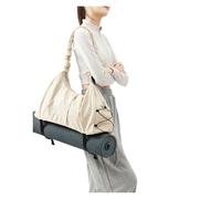 QuxetlRyz Bolsa Esterilla Yoga Bolsa de Gimnasio Deportiva Gran Capacidad, Bolsa Neutral cómoda y versátil, Fitness for Mujer, Entrenamiento for Yoga, natación, Viajes(White)