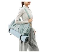 QuxetlRyz Bolsa Esterilla Yoga Bolsa de Gimnasio Deportiva Gran Capacidad, Bolsa Neutral cómoda y versátil, Fitness for Mujer, Entrenamiento for Yoga, natación, Viajes(Blue)