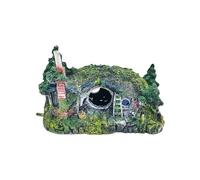 QuxetlRyz Decoración Acuario Túnel Decoración for pecera de casa, Accesorios for Tanque Peces en Miniatura, escondida for, cabaña, Adornos Castillo simulación(Size B)