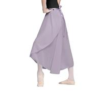 QuxetlRyz Falda Ballet Mujer Faldas de Baile de Ballet for Mujeres Adultas, Faldas de Baile de Gasa Larga, Vestido de Ballet Suave, Trajes de Baile translúcidos(Grey Purple)
