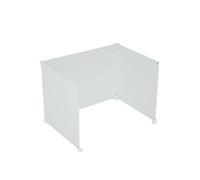 QuxetlRyz Tablero divisorio para Escritorio Student Study Partition Board tee-Sided U-aped Exam Immersive Learning Desk Lunch Eating Separation Plastic Material(White 46 * 36 * 36 [1 Seat])
