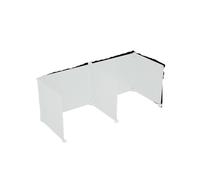 QuxetlRyz Tablero divisorio para Escritorio Student Study Partition Board tee-Sided U-aped Exam Immersive Learning Desk Lunch Eating Separation Plastic Material(White 92 * 36 * 36 [1 Seat])