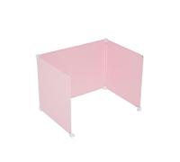 QuxetlRyz Tablero divisorio para Escritorio Student Study Partition Board tee-Sided U-aped Exam Immersive Learning Desk Lunch Eating Separation Plastic Material(Powder 46 * 36 * 36 [1 Seat])