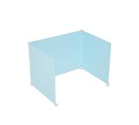 QuxetlRyz Tablero divisorio para Escritorio Student Study Partition Board tee-Sided U-aped Exam Immersive Learning Desk Lunch Eating Separation Plastic Material(Blue 46 * 36 * 36 [1 Seat])