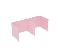 QuxetlRyz Tablero divisorio para Escritorio Student Study Partition Board tee-Sided U-aped Exam Immersive Learning Desk Lunch Eating Separation Plastic Material(Powder 92 * 36 * 36 [1 Seat])