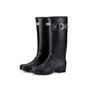 QUXVUIS 1 par de botas para lluvia, zapatos para mujer, botas de agua para mujer, diseño grueso para mantener el calor, Negro, treinta y nueve
