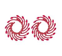 QUXVUIS 1 par de pendientes florales, colgante Retro bohemio * pendientes, joyería de aniversario boda, accesorios regalo para novia, Gold