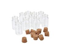 QUXVUIS 10 piezas de botella de deseos portátil reemplazo tapón Para madera boca redonda regalo dulces joyería contenedor tarro cristal dulce, 22x60mm 12ml