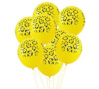 QUXVUIS 100 Uds. Globos de fiesta de cumpleaños con estampado perro para niños y mascotas, globos helio látex para decoraciones fiesta, decoraciones fútbol, Estampado leopardo, 100 piezas