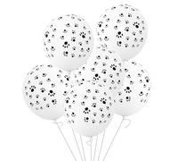 QUXVUIS 100 Uds. Globos de fiesta de cumpleaños con estampado perro para niños y mascotas, globos helio látex para decoraciones fiesta, decoraciones fútbol, Patas perro, 100 piezas