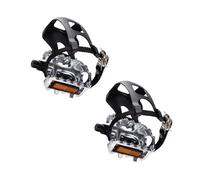 QUXVUIS 2 Piezas de Repuesto para Pedal de Jaula con Pinza para el Dedo del pie, instalación práctica, Pedales con Correa giratoria, Equipo Deportivo, Accesorios Deportivos