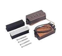 QUXVUIS 2 piezas p-bass Soundhole Pickups Universal silencioso bajo guitarra Musical piezas de repuesto de precisión Accesorios