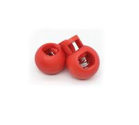 QUXVUIS 2 uds., topes de cordón, interruptores de extremo bloqueo, cierres ajuste, cierre mochila, accesorios, botón cordón deslizante, Rojo