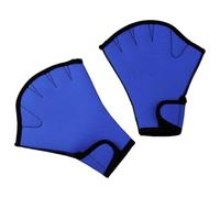 QUXVUIS 2 unids/Set Guantes de Buceo a Prueba de Rayos UV Manos dañinas para el Sol Mientras están bajo el Agua Guantes natación Nailon Paleta acuática , Azul , Metro