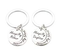 QUXVUIS 2x Collar Love To Moon Back Regalo sentimental para madre e hija Mujer REGALO SENTIMENTAL SIGNIFICATIVO COLGANTE DE DE MODA