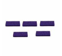 QUXVUIS 5 uds cepillo removedor de piel muerta piedra pómez con agujeros depurador PU suave callos cepillos para el cuidado de los pies herramientas archivo accesorios herramientas pedicura, Púrpura