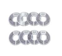 QUXVUIS 8 piezas de separadores de ropa para armario, armario portátil, tamaño ropa, hebillas, colgador, marcadores circulares, etiqueta, centro comercial, Tipo 2