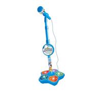 QUXVUIS A los niños Les encantará el micrófono y el Soporte para niños Que ofrecen música para Cantar Junto con Luces de Escenario Intermitentes Que , Azul , 100 x 21 cm