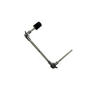 QUXVUIS Abrazadera de fijación para brazo de platillo, kit batería, extensión, extraíble, ajustable, resistente, adecuada para amantes la música, instrumento percusión, Plata, Negro, S