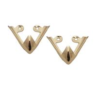 QUXVUIS Accesorios de hebilla para decoración de zapatos y protector puntiagudo de primera calidad para tacones altos con fuerte resistencia al desgaste, Oro, 3.5x3x1.5 cm