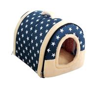 QUXVUIS Acogedora colchoneta Nido para Perros y Gatos, Plegable, con cojín extraíble y cálido, fácil de Transportar. Base Antideslizante. La Base del Nido está Hecha de Tela Oxford.