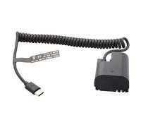 QUXVUIS Adaptador de batería ficticia Mark III IV 6D con Cable de Resorte. Solución Sencilla Que Ayuda a capturar Momentos sin Problemas de energía. Cable