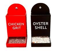 QUXVUIS Adorno de alimentación Impreso en 3D para Pollos, montado en el Suelo o una Cerca, Que Puede acomodar eficazmente a Varios Pollos.