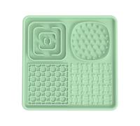 QUXVUIS Alfombrilla para lamer Perros, alimentador Lento para una Experiencia Divertida e interactiva a la Hora de Comer, Gel de sílice Duradero, Verde
