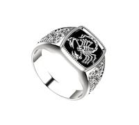 QUXVUIS Anillo único y de moda para hombres: destaque con estilo adecuado para diferentes ocasiones Anillos para hombres Anillo de dedo, Plata Talla 13