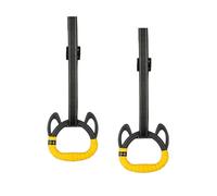 QUXVUIS Anillos de Gimnasia para niños Adultos, para Interiores, con Mango Antideslizante, Anillos de dominadas de 1 m, Negro, 2 Millones