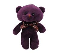 QUXVUIS Animales de Peluche Lovely Little Bear Doll Design Llavero portátil Regalos para niños Hand Feel Good Home Supply Key Chain, Violeta