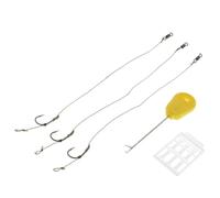 QUXVUIS Aparejo de Cebo para Pesca con Tope de boilie de sensibilidad, Anzuelo con púas, Aparejo Listo para Atar para una Pesca de Carpas eficaz, Aguja de Cebo, Aguja de para