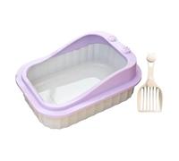 QUXVUIS Bandeja de Arena Desmontable y fácil de Limpiar para Gatos Interior, antisalpicaduras, para Gatos, Inodoro Abierto Primera Calidad, Bandeja antisalpicaduras para, Animales pequeños,