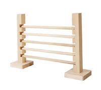 QUXVUIS Barra de Salto para Mascotas, obstáculo de Ejercicio para Conejos, Altura Ajustable, Barra Salto para Madera, Mejora los Juegos Entrenamiento para Conejos en Cualquier Entorno, Juego Juguetes