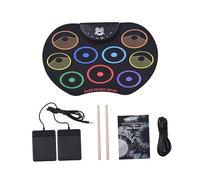 QUXVUIS Batería electrónica portátil de 23 pulgadas, kits de batería enrollables, kits de inicio inteligentes, práctica para jóvenes músicos, máquina