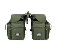 QUXVUIS Bolsa de ciclismo con funciones completas, bolsas de bicicleta instalación firme para aventuras al aire libre, para estante trasero, bolsa para almacenaje bicicletas, verde