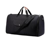 QUXVUIS Bolsa de Viaje Convertible 2 en 1 para Traje de Fin de Semana. Solución de Embalaje versátil para Viajes de Fin de Semana o de una Noche. Organizada. Sin Preocupaciones, Negro, 57x26x32cm