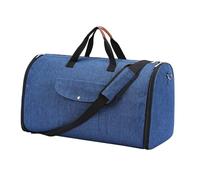 QUXVUIS Bolsa de Viaje Convertible 2 en 1 para Traje de Fin de Semana. Solución de Embalaje versátil para Viajes de Fin de Semana o de una Noche. Organizada. Sin Preocupaciones, Azul, 57x26x32cm