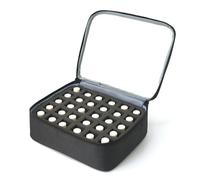 QUXVUIS Bolsa organizadora de esmalte de uñas, práctica herramienta de manicura, organizador de tela, caja de almacenamiento, estuche de almacenamiento de barniz de uñas, A