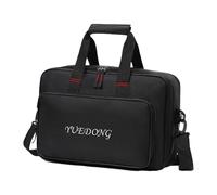 QUXVUIS Bolsa para pedalera de guitarra fabricada con materiales resistentes que ofrece un alojamiento seguro para músicos y equipos valiosos. Bolsa de, Negro, 36.5 x 33 x 10 cm